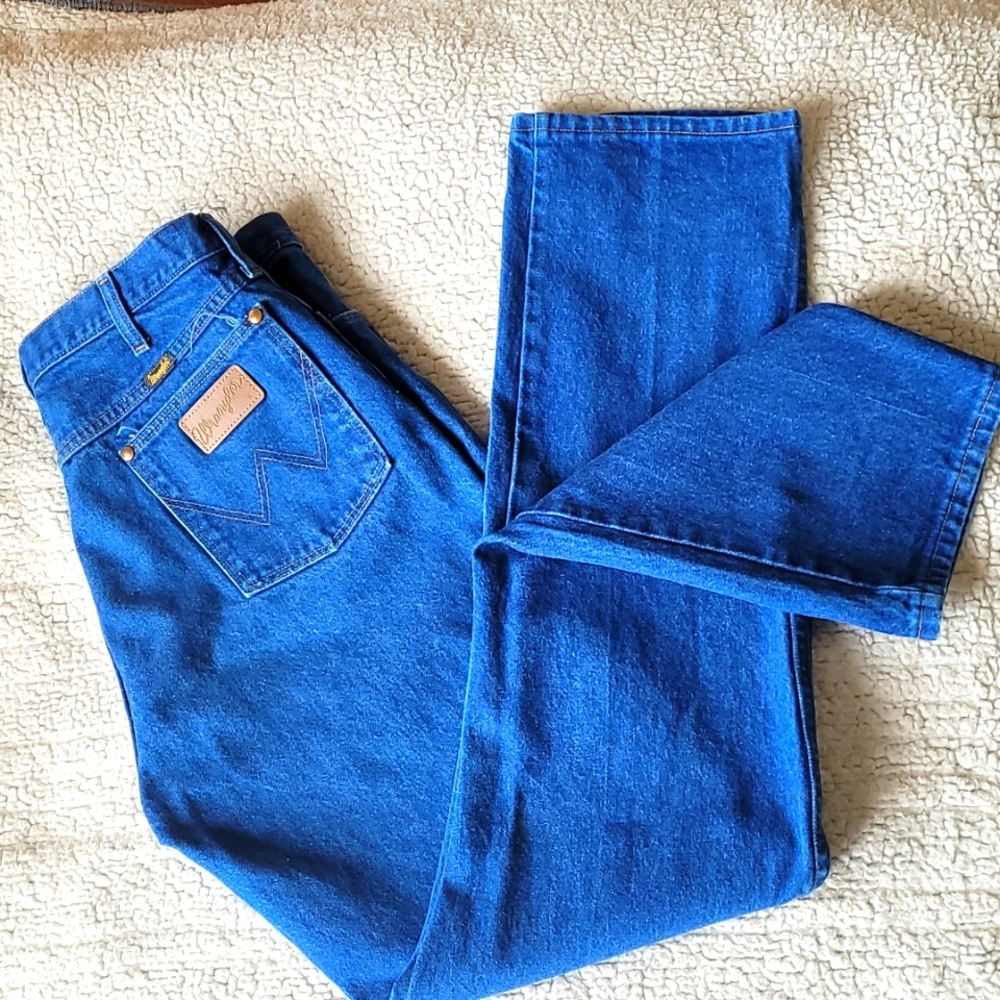 Wrangler 38x36 Men's Relaxed Fit Jeans Blue